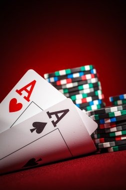 Blackjack table interface showing hit, stand, and double-down buttons
